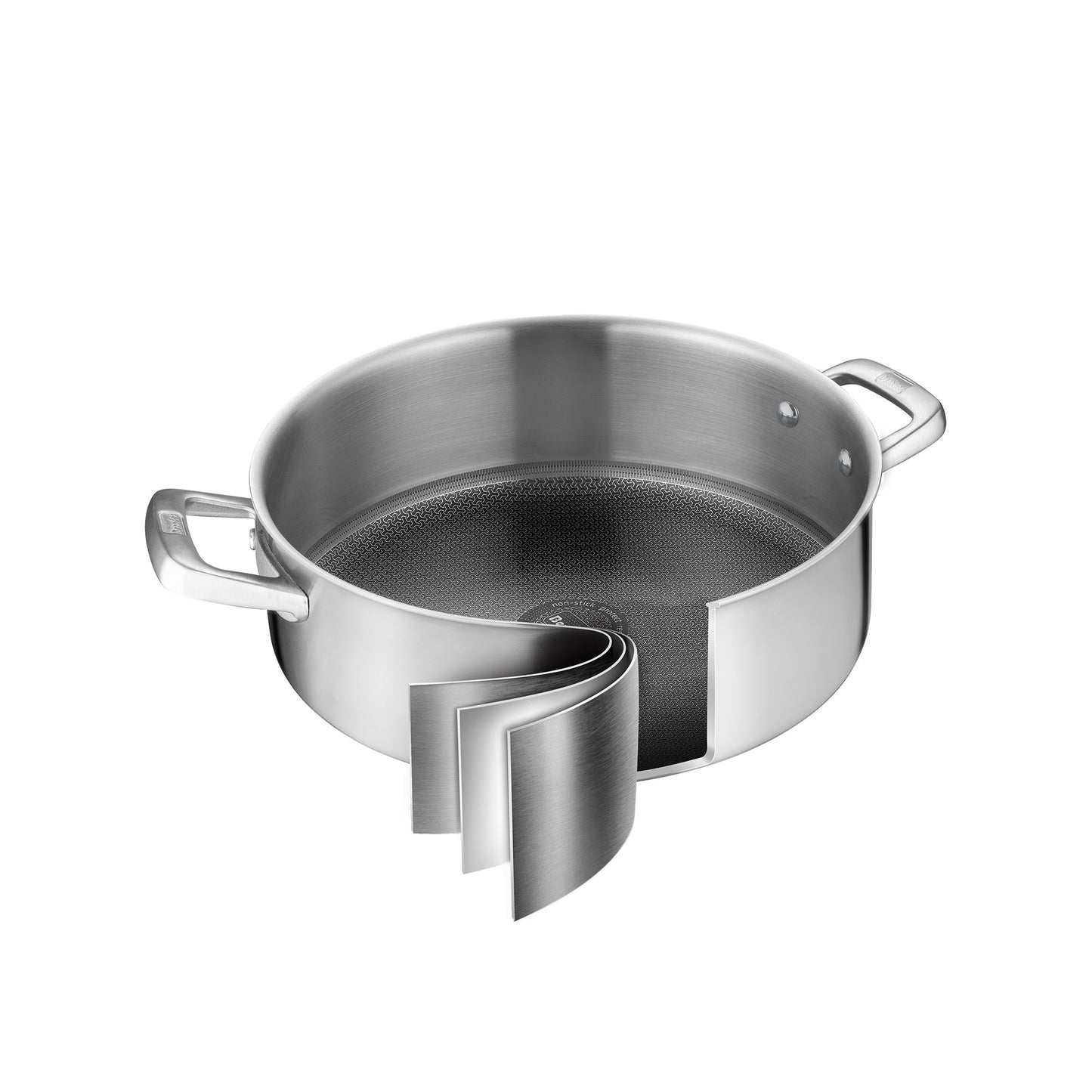 Wolfis Premium Servierpfanne mit Glasdeckel