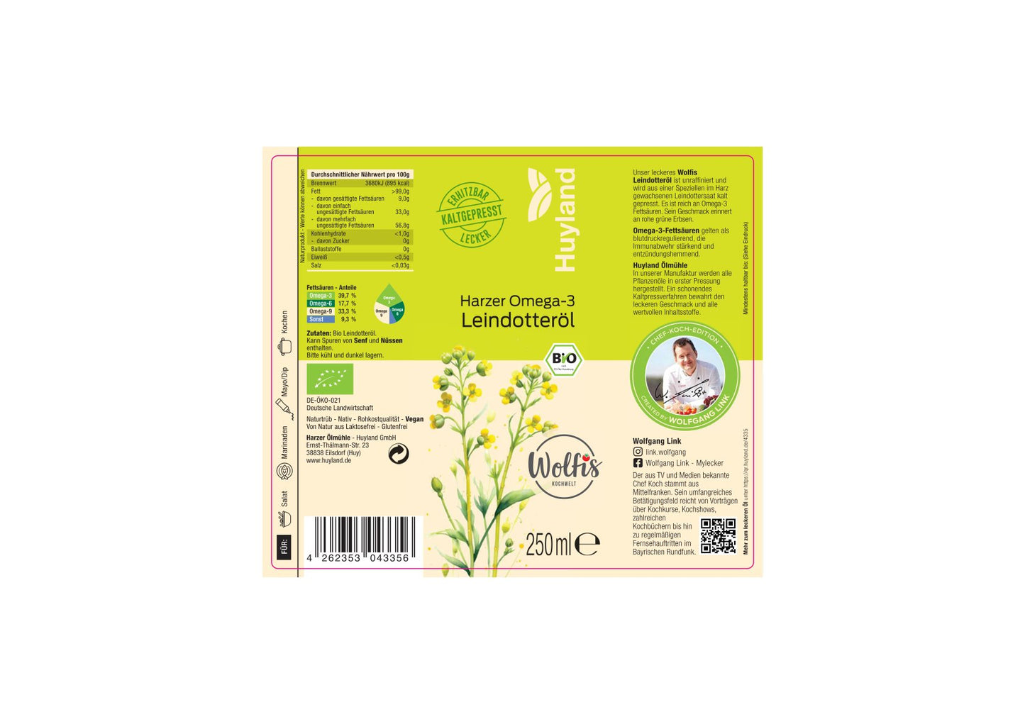 Bio Wolfis Leindotteröl