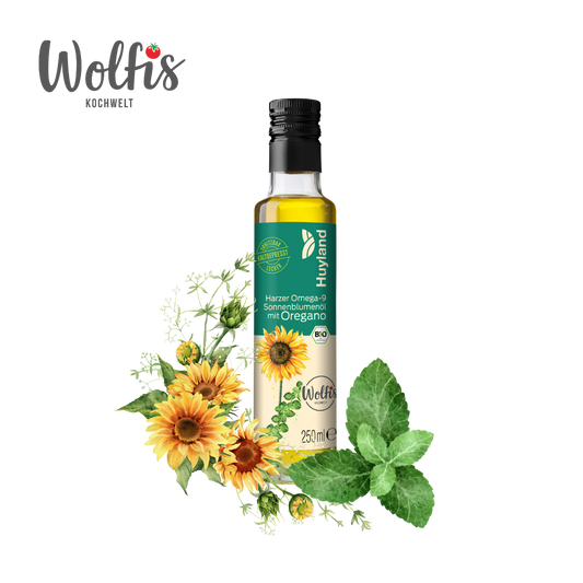 Bio Wolfis Sonnenblumenöl mit Oregano
