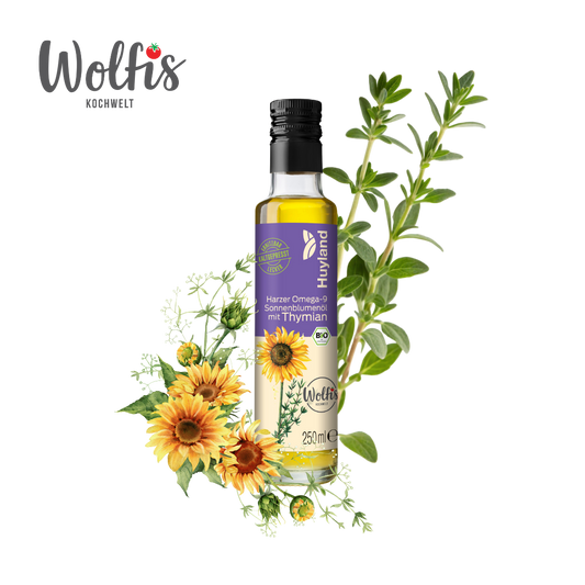 Bio Wolfis Sonnenblumenöl mit Thymian