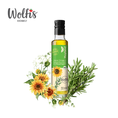 Bio Wolfis Sonnenblumenöl mit Rosmarin