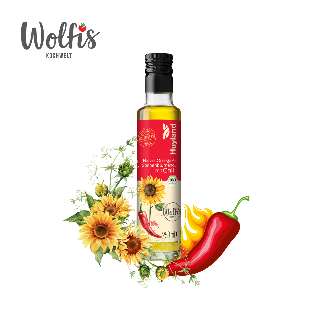 Bio Wolfis Sonnenblumenöl mit Chili