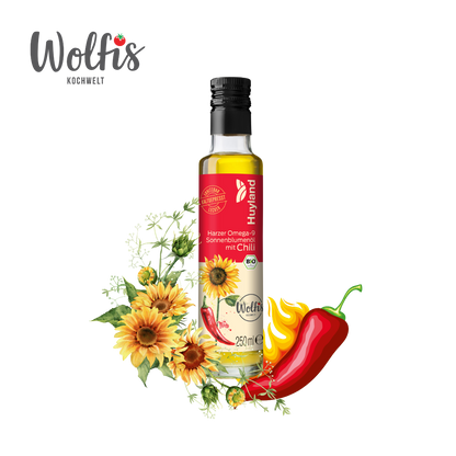Bio Wolfis Sonnenblumenöl mit Chili