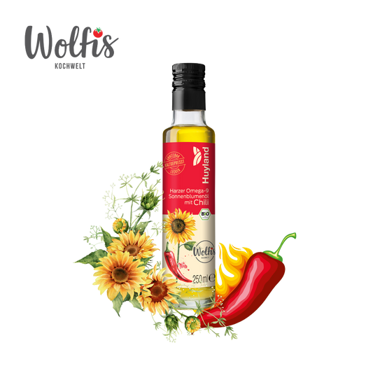 Bio Wolfis Sonnenblumenöl mit Chili