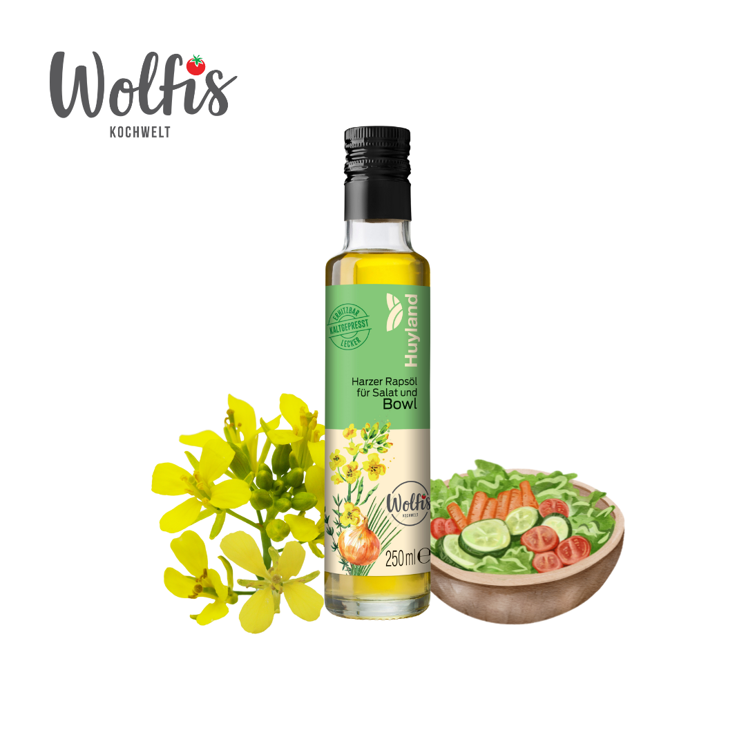 Wolfis Rapsöl für Salat und Bowl