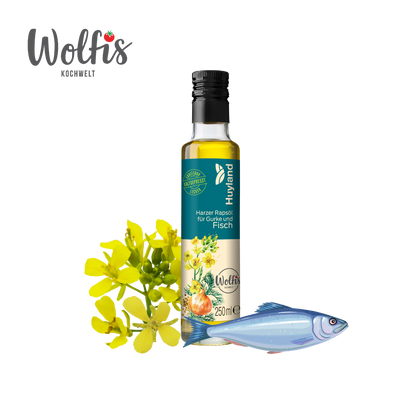 Wolfis Rapsöl für Gurke und Fisch