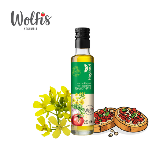 Wolfis Rapsöl für Pasta und Bruschetta