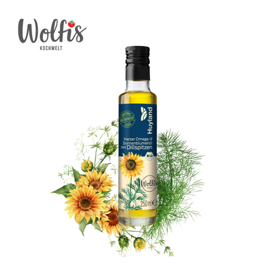 Bio Wolfis Sonnenblumenöl mit Dillspitzen