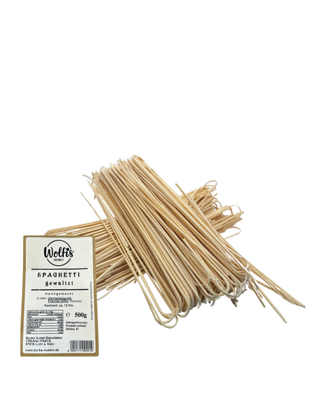 Wolfis Spaghetti gewalzt