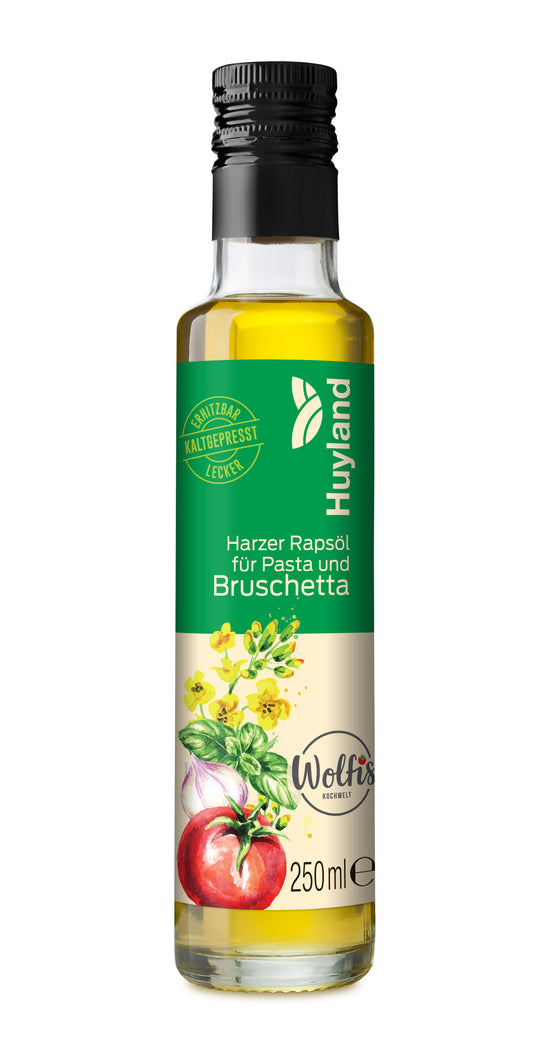 Wolfis Rapsöl für Pasta und Bruschetta