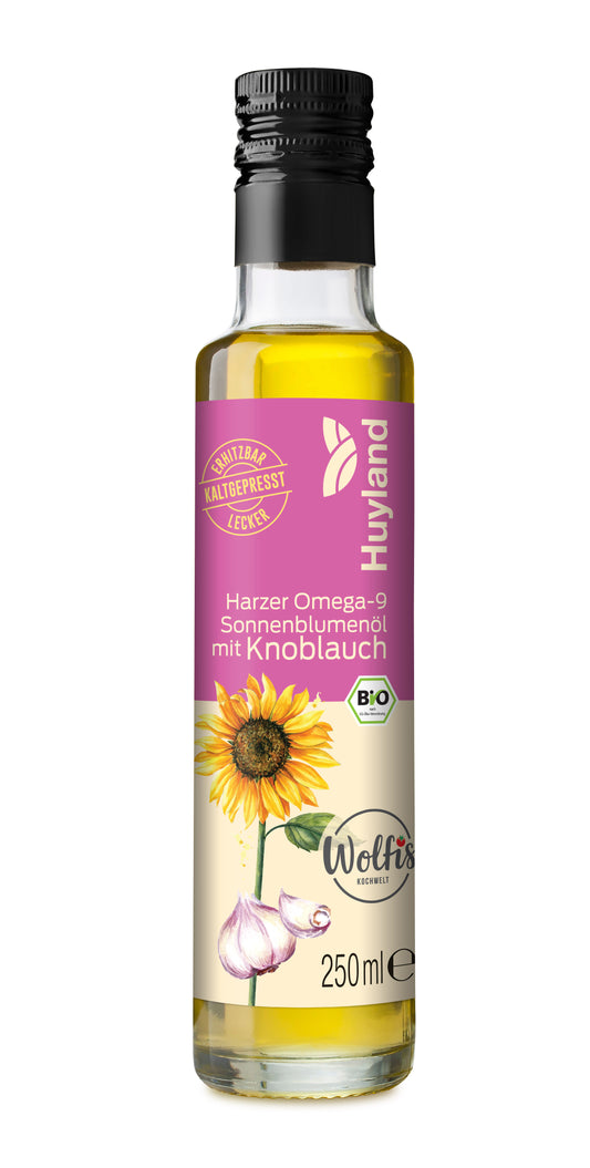 Bio Wolfis Sonnenblumenöl mit Knoblauch