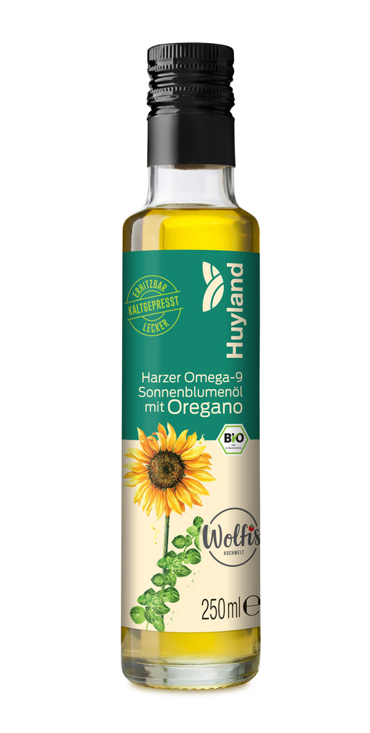 Bio Wolfis Sonnenblumenöl mit Oregano